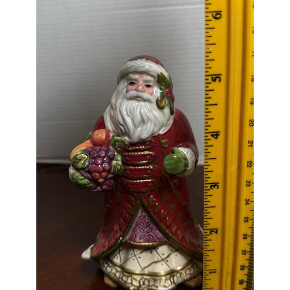 Fitz and Floyd Classics Renaissance Santa Figurine 5.75” Ceramic Christmas Decor - Picture 4 of 4